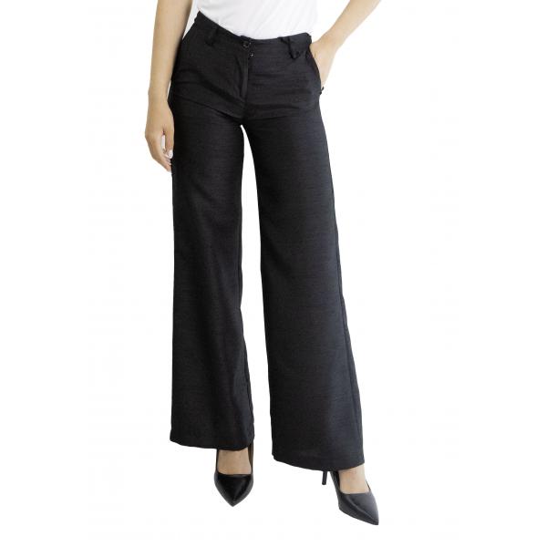 Pantalone palazzo taffetà Elly